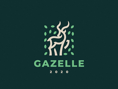 Gazelle antelope logo