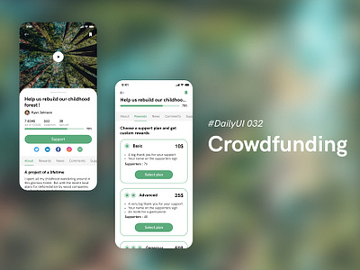 #DailyUIChallenge 032 - Crowdfunding application crowdfunding crowdfunding campaign dailyui dailyui 032 dailyuichallenge design ui uidesign