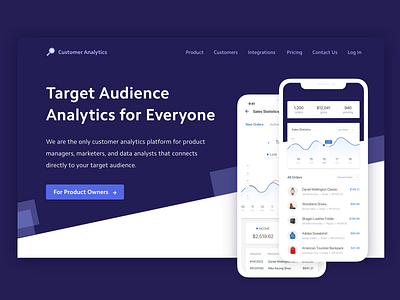 Web Header Design Dark Theme 2020 trend analytics clean design design inspiration layoutdesign marketing minimal new product design productdesign ui web webdesign website