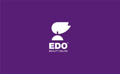 Edo beauty salon logo purple salon