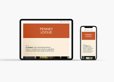 Web design for Penney Looije colours design figma freelance freelancer photography photoshop ui design web design wireframe