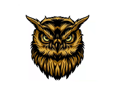 Owl Illustration Time-lapse bird colorful drawing illustration owl owl illustration owl logo procreate procreate app speed art speed drawing timelapse video vintage