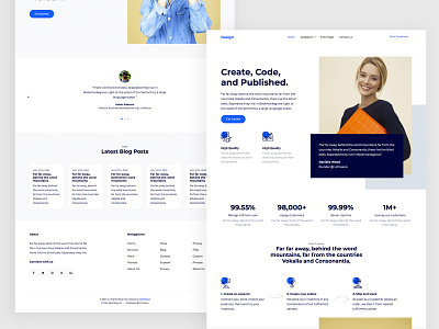 Deisgn: Free HTML5 Template bootstrap 4 design freebie html html5 landingpage ui ux website