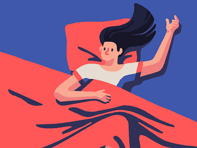 Awake art artist editorial girl illustration illustrator insomnia insomniac lady sleep spot illustration woman