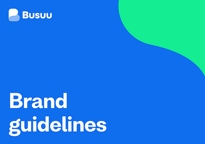 Busuu - Brand guidelines branding design marketing marketing design