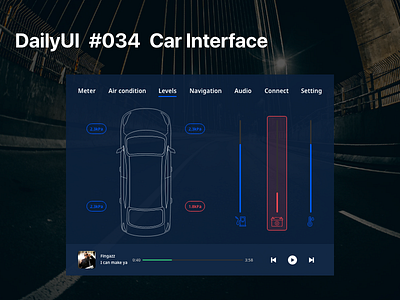 Daily UI Challenge / 034 - Car Interface 034 dailyui design ui ux