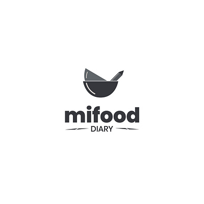 Mifood Logo adobe illustrator branding design diary food food blogger icon logo vector