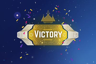 Victory Pop-Up abstract crown fui game art game ui popup sci fi space ui vector victory win winner