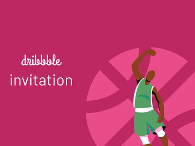 Dribbble invitation dribbble invite hello hello dribble illustration invitation vector