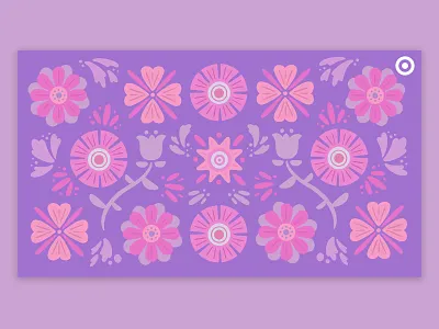 Flower Pattern background design floral flower flower illustration illustration minneapolis mothersday pattern procreateapp target