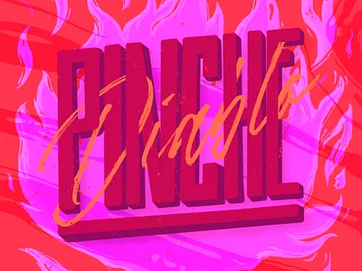 Pinche Diablo diablo fire illustration illustrations illustrator letter lettering lettering art lettering logo letters logo photoshop vector