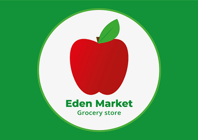 Eden Market brand design brand identity branding dribbble best shot flat design grocery store identity identity design logo logo design logodesign weeklywarmup