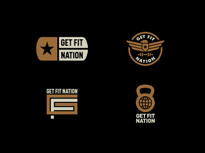 Get Fit Nation dogtag eagle fitness gym kettlebell training workout
