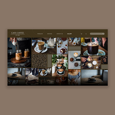 Coffee House gallery page UI design coffee coffee house coffee website coffeeshop ui ui ux ui design uidesign uiux ux web web design website website concept website design website designer