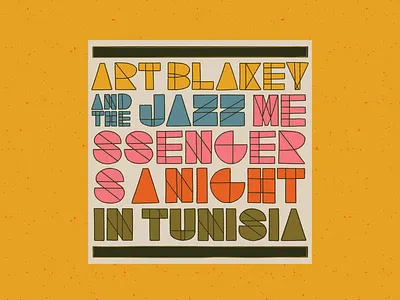 Night in Tunisia – Art Blakey and the Jazz Messengers art blakey illustration jazz midcentury procreate retro vintage