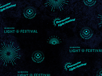 quarantine light festival brand identity branding branding concept festival icon light logo pattern quarantine sunburst typography