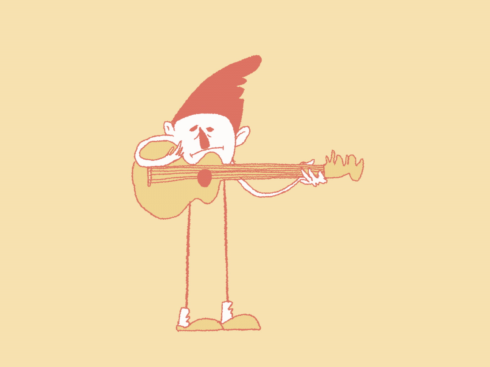 guitarist animated gif animation gif looping animation looping gif procreate procreate art