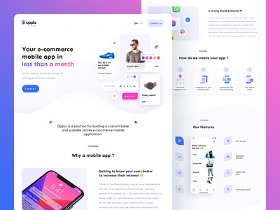 Do you remember Oppla? 😄 app branding commerce design e commerce ecommerce landing landingpage mcommerce mobile shopping ui ux uxui