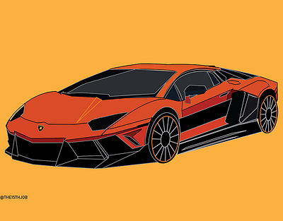 Lamborghini adobe illustrator design illustration lamborghini supercars vector