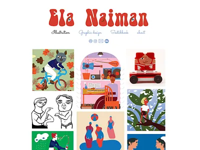 Portfolio Website Design digital illustraion illustration portfolio portfolio design portfolio site portfolio website site design web website wix wixiweb