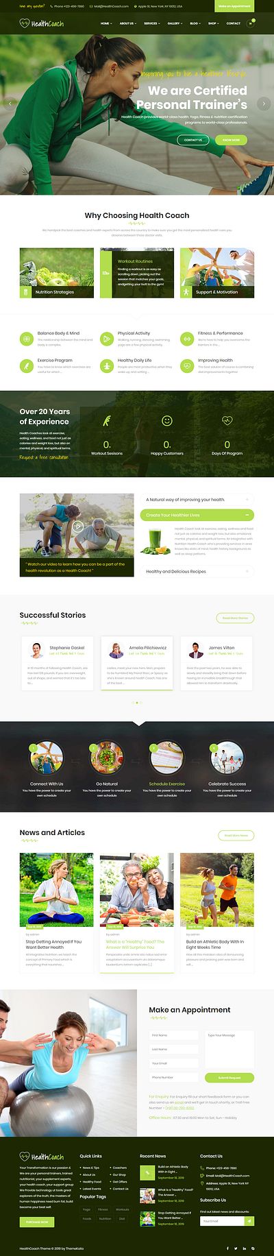 Health Yoga and Lifestyle WordPress Theme health care web design website website design wordpress theme