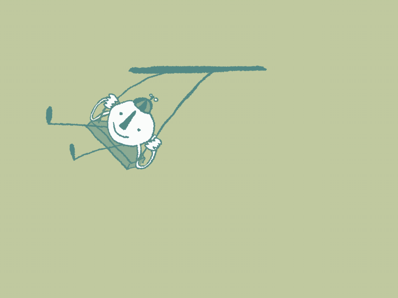 swing animated animated gif animation gif loop looping gif procreate procreate art