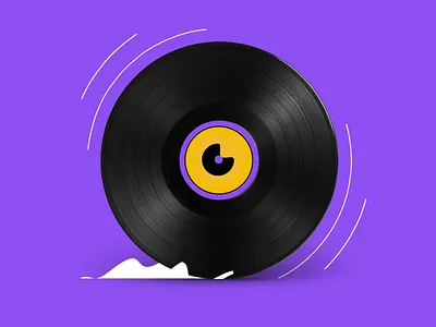Vinyl animation character design illustration motion music running smoke vynil