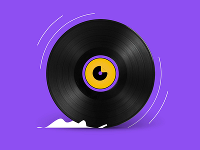 Vinyl animation character design illustration motion music running smoke vynil