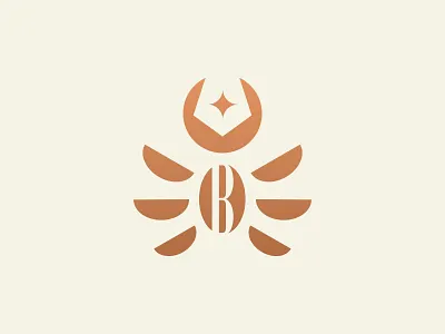 "B" for Bug 36daysoftype animal bug geometric icon illustration letter b logo mark modern smart star symbol