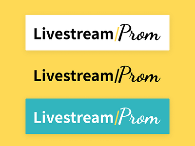 Livestream Prom Logo brand figma illustrator logo