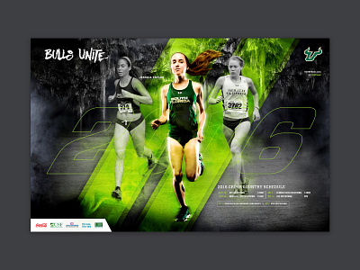 USF Bulls Unite Athletic Posters athletic college sports university