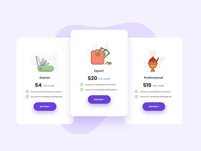 Pricing Card UI Design card interface pricing pricing card ui pricingcard ui ui design ui design uidesign uidesigns uiux user