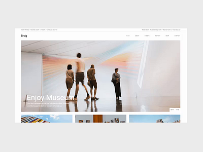 Brdg Museo animation architecture blog design events museum tickets ui ux web website