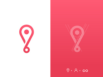 Logo Mark for Travel App applogo infinitylogo location app location tracker logo logodesign logomark logosai logosymbol logotype trademark travelapplogo travellogo