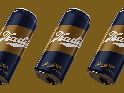 Tradition Beer Can beer beer branding beer can beer label brand identity branding handlettering identity lettering packaging packaging design