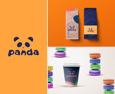 Daily Logo Challenge #3 cup dailylogochallenge illustrator logo panda