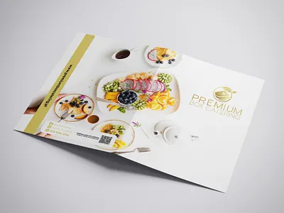 Premium Box Catering // Branding branding business catering catering flyer design minimal print printing project rollup rollup banner