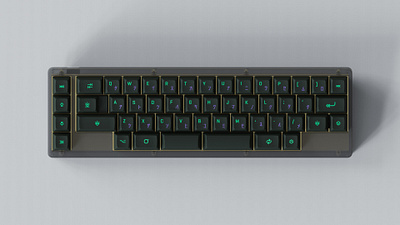 KAT Cyberspace keyboard keycaps keyshot rendering tmov2