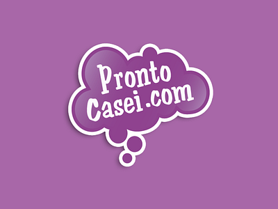 Logo Pronto Casei casamento cloud logo pronto casei wedding