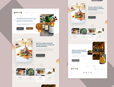 Lanta work 🍜 branding clean dashboard design digital product food illustration landing page restaurant restaurant app squeeze page typography user interface ux website websites wordpress