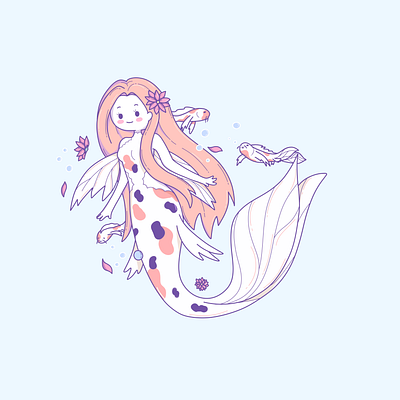 Mermay #3 clean design flat icon icon artwork illustration illustrator logo logo design simple