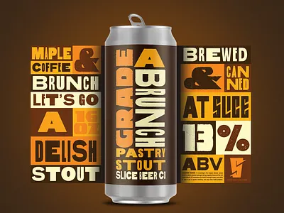 STOUT DADDY beer branding chocolate coffee craft beer dessert identity maple mark packaging pastry stout strong syrup type typography