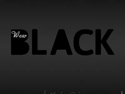 Wear Black affinity designer design graphic design logo music typography vector
