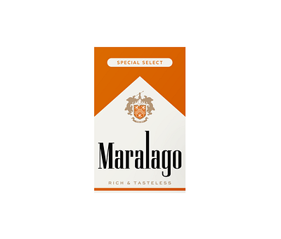 Burnt Orange advertising brand mashup branding cigarettes humor logo mar a lago marlboro parody smoking