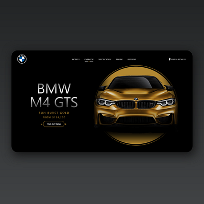 BMW M4 GTS Website UI Design appdesign dailyui design designinspiration dribbble graphicdesign interface ui uidesign uidesigner uitrends uiux uiuxdesign userexperience userinterface ux uxdesign uxdesigner webdesign webdesigner