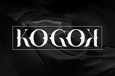 KOGOK elegant elegant design elegant font font font design