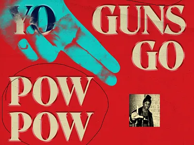 Big L big l finger gun hiphop nyc oldschool poster rap