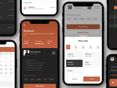 Grocery Shopping App - 2.0 angular dark mode ionic mobile app design mobile ui pwa