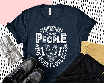 Dog T-shirt Design awesome creative funny t shirt shirt t shirt design t shirt design ideas t shirt design template tee typography typography t shirt design online vintage vintage design