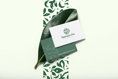 Immersio - Business Card branding businesscard design identity logo logotype mockup spa